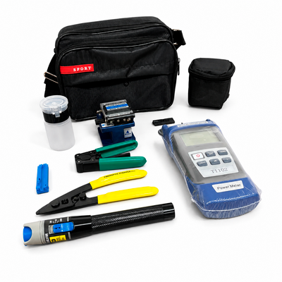 Kit de Herramientas para Fibra Óptica FTTH con Power Meter FC-6S y VFL