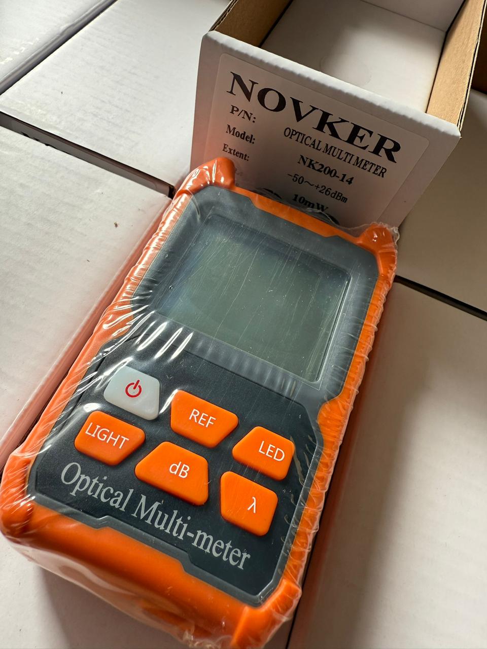 Medidor de Potencia Óptica Power Meter Novker NK200-14 + VFL 10mW Recargable